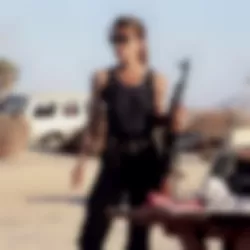 Linda Hamilton dans Terminator 2 : Le Jugement dernier